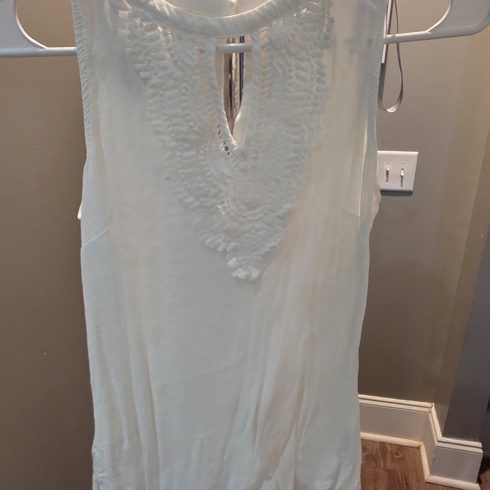 Daniel Rainn Ivory Embroidered Blouse